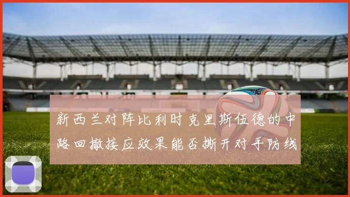 新西兰对阵比利时克里斯伍德的中路回撤接应效果能否撕开对手防线